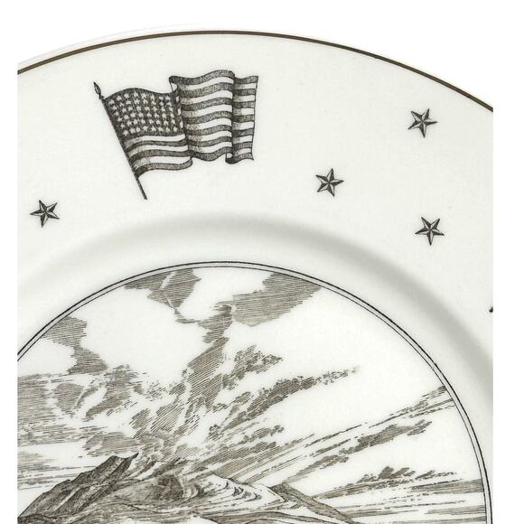 Texas Wedgwood Neiman Marcus Views of Old Texas El Paso Retired Dinner Plate - Picture 5 of 8